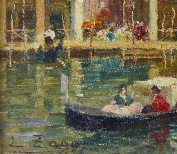 ZAGO ERMA (1880 - 1942) : Canale veneziano  - Asta Asta 493 | ARTE ANTICA E DEL XIX SECOLO - Dipinti e sculture del XIX secolo Tradizionale - Associazione Nazionale - Case d'Asta italiane