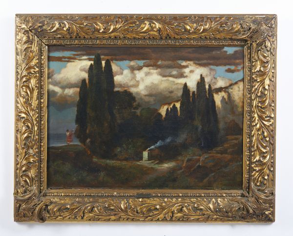 RDISHLI HERMANN TRAUGOTT (1864 - 1944) : Bosco Sacro  - Asta Asta 493 | ARTE ANTICA E DEL XIX SECOLO - Dipinti e sculture del XIX secolo Tradizionale - Associazione Nazionale - Case d'Asta italiane