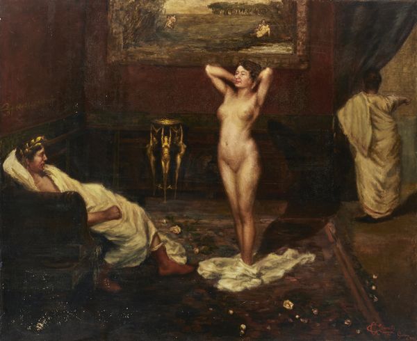 COMINETTI GIUSEPPE (1882 - 1930) : Odalisca di fronte all'imperatore Nerone  - Asta Asta 493 | ARTE ANTICA E DEL XIX SECOLO - Dipinti e sculture del XIX secolo Tradizionale - Associazione Nazionale - Case d'Asta italiane