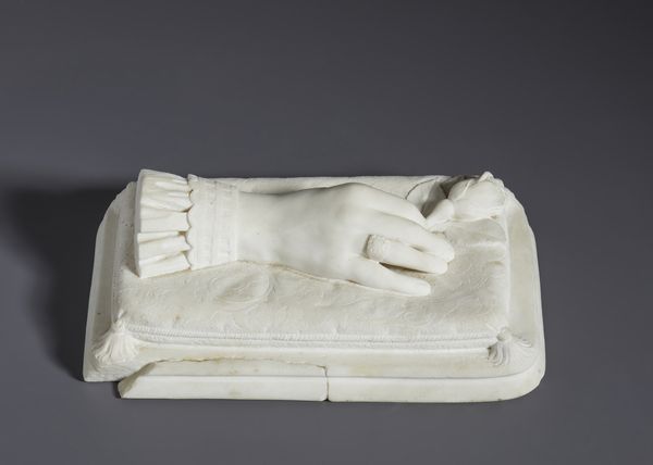 SCULTORE ITALIANO DEL XIX SECOLO : Mano femminile con rosa  - Asta Asta 493 | ARTE ANTICA E DEL XIX SECOLO - Dipinti e sculture del XIX secolo Tradizionale - Associazione Nazionale - Case d'Asta italiane