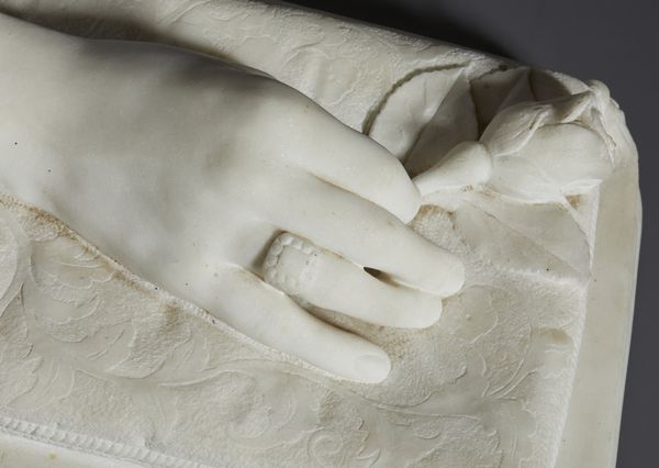 SCULTORE ITALIANO DEL XIX SECOLO : Mano femminile con rosa  - Asta Asta 493 | ARTE ANTICA E DEL XIX SECOLO - Dipinti e sculture del XIX secolo Tradizionale - Associazione Nazionale - Case d'Asta italiane