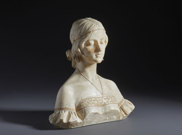 FRILLI ANTONIO (1830 - 1902) : Mezzobusto femminile in stile rinascimentale  - Asta Asta 493 | ARTE ANTICA E DEL XIX SECOLO - Dipinti e sculture del XIX secolo Tradizionale - Associazione Nazionale - Case d'Asta italiane