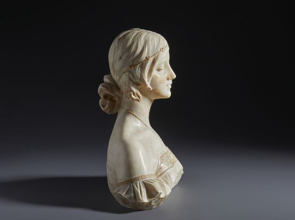 FRILLI ANTONIO (1830 - 1902) : Mezzobusto femminile in stile rinascimentale  - Asta Asta 493 | ARTE ANTICA E DEL XIX SECOLO - Dipinti e sculture del XIX secolo Tradizionale - Associazione Nazionale - Case d'Asta italiane