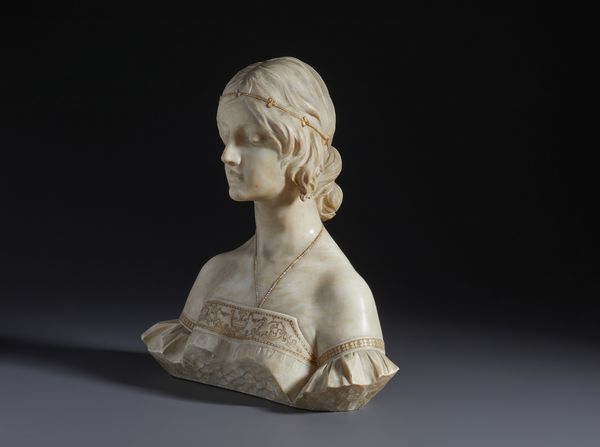 FRILLI ANTONIO (1830 - 1902) : Mezzobusto femminile in stile rinascimentale  - Asta Asta 493 | ARTE ANTICA E DEL XIX SECOLO - Dipinti e sculture del XIX secolo Tradizionale - Associazione Nazionale - Case d'Asta italiane