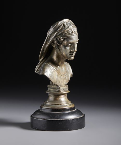 GEMITO VINCENZO (1852 - 1929) : Busto femminile  - Asta Asta 493 | ARTE ANTICA E DEL XIX SECOLO - Dipinti e sculture del XIX secolo Tradizionale - Associazione Nazionale - Case d'Asta italiane