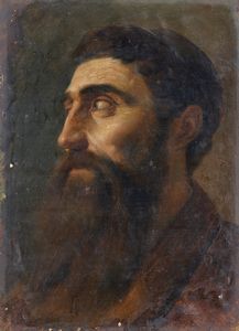 RANDI POMPEO (1827 - 1880) - Figura con barba scura