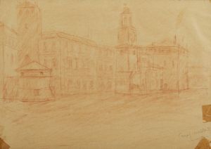 SEMEGHINI PIO (1878 - 1964) - Il castello dei Pio a Carpi