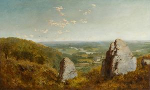 NIEMAN EDMOND JOHN (1813 - 1876) - Ben Rhydding dalle 'Cow' e 'Calf rocks', Yorkshire