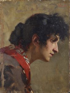 ESPOSITO GAETANO (1858 - 1911) - Volto femminile