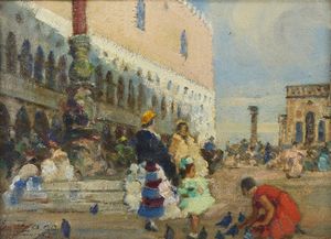 ZAGO ERMA (1880 - 1942) - Piazza San Marco a Venezia