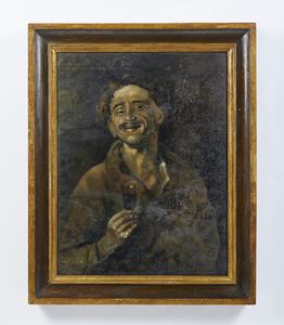 MORZENTI NATALE  (1884 - 1947) : Autoritratto dello smeraldo  - Asta Asta 493 | ARTE ANTICA E DEL XIX SECOLO - Dipinti e sculture del XIX secolo Tradizionale - Associazione Nazionale - Case d'Asta italiane