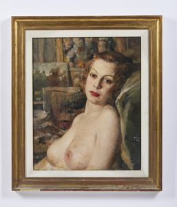 GUSSONI VITTORIO (1893 - 1968) : La modella  - Asta Asta 493 | ARTE ANTICA E DEL XIX SECOLO - Dipinti e sculture del XIX secolo Tradizionale - Associazione Nazionale - Case d'Asta italiane