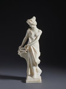 SCULTORE FIORENTINO DEL XIX SECOLO - Figura di musa con lira