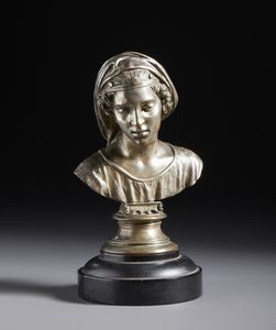 GEMITO VINCENZO (1852 - 1929) - Busto femminile