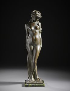 SAROLDI ENRICO (1878 - 1954) - Figura femminile con serpente (Salammb)