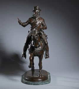 HUNT (XIX-XX SECOLO) JAMES : Enrico IV di Francia a cavallo  - Asta Asta 493 | ARTE ANTICA E DEL XIX SECOLO - Dipinti e sculture del XIX secolo Tradizionale - Associazione Nazionale - Case d'Asta italiane