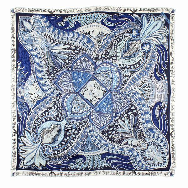 Hermes collezione Le Jardin de la Maharani foulard vintage  - Asta Gioielli Orologi e Fashion Vintage Web Only - Associazione Nazionale - Case d'Asta italiane