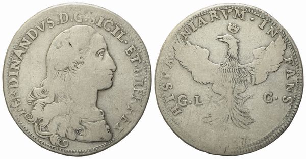 PALERMO. Regno di Sicilia. Ferdinando III di Borbone (1759-1816). 12 tarì 1787. Ag (26,75 g; 39,5 mm)  - Asta Monete e medaglie medievali e moderne italiane ed estere - Associazione Nazionale - Case d'Asta italiane