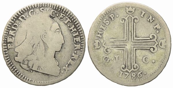 PALERMO. Regno di Sicilia. Ferdinando III di Borbone (1759-1816). 3 tarì 1786. Ag (6,40 g; 27,2 mm)  - Asta Monete e medaglie medievali e moderne italiane ed estere - Associazione Nazionale - Case d'Asta italiane