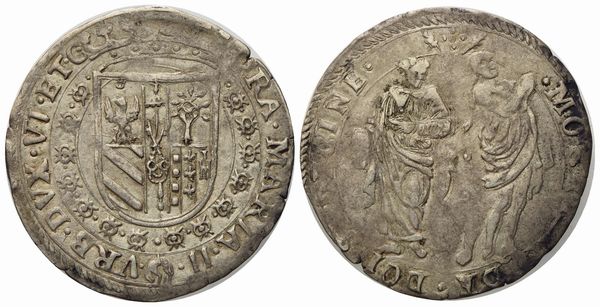 URBINO. Francesco Maria II della Rovere (1574 - 1624). 2 sedicine. Ag (2,75 g; 27,87 mm).  - Asta Monete e medaglie medievali e moderne italiane ed estere - Associazione Nazionale - Case d'Asta italiane