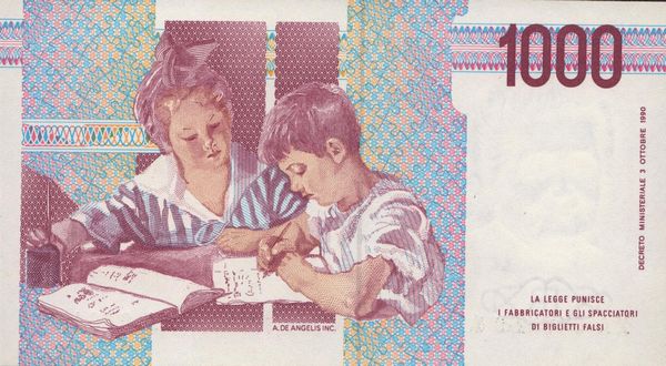 REPUBBLICA ITALIANA. 1000 Lire Maria Montessori (1990). Serie sostitutiva X  - Asta Monete e medaglie medievali e moderne italiane ed estere - Associazione Nazionale - Case d'Asta italiane