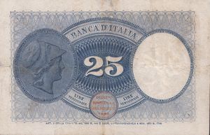 REGNO D'ITALIA. Vittorio Emanuele III (1900-1943). 25 Lire Aquila latina 12-05-1919  - Asta Monete e medaglie medievali e moderne italiane ed estere - Associazione Nazionale - Case d'Asta italiane