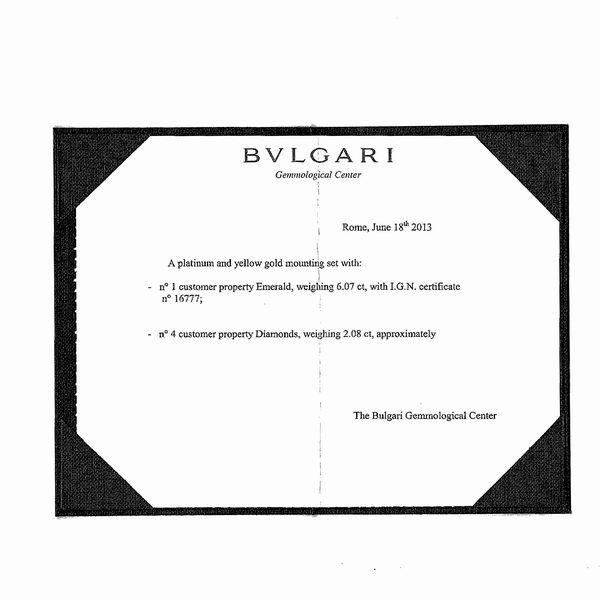 Bulgari anello con smeraldo naturale Colombiano  - Asta Gioielli e Orologi - Associazione Nazionale - Case d'Asta italiane