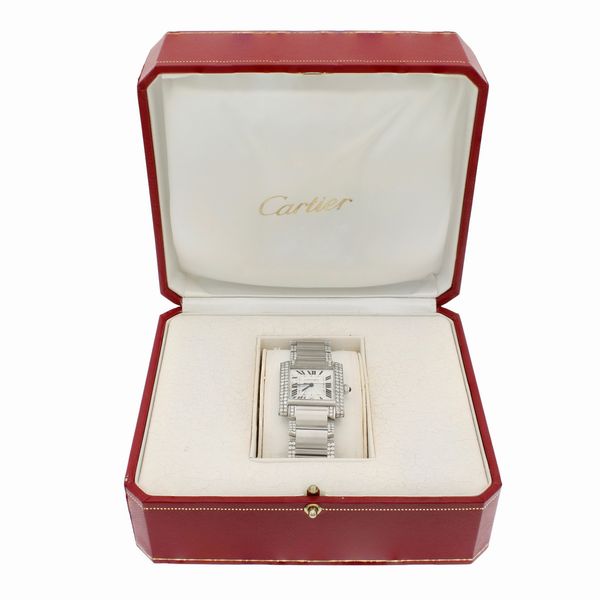 Cartier Tank Franaise orologio da polso  - Asta Gioielli e Orologi - Associazione Nazionale - Case d'Asta italiane