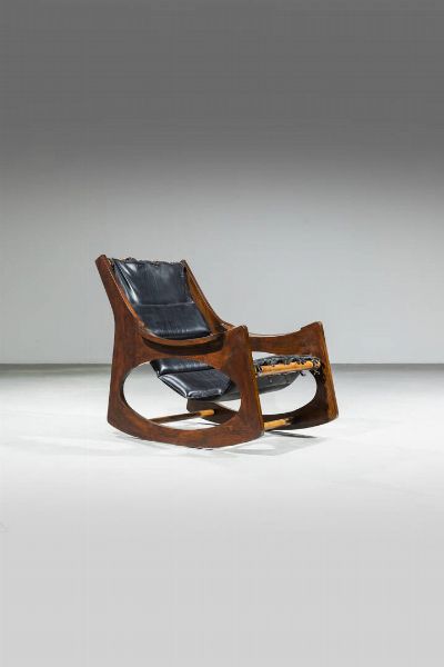 JORDI VILANOVA I BOSCH : Dondolo mod. Tartera  - Asta Design - Associazione Nazionale - Case d'Asta italiane