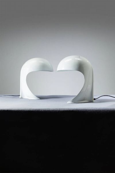 TOGNON DARIO  STUDIO CELLI : Coppia di lampade mod. Dania  - Asta Design - Associazione Nazionale - Case d'Asta italiane