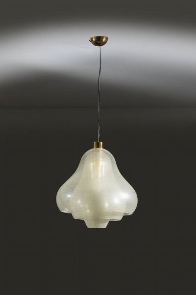 NASON CARLO  attribuito : Lampada a sospensione mod. Lotus  - Asta Design - Associazione Nazionale - Case d'Asta italiane