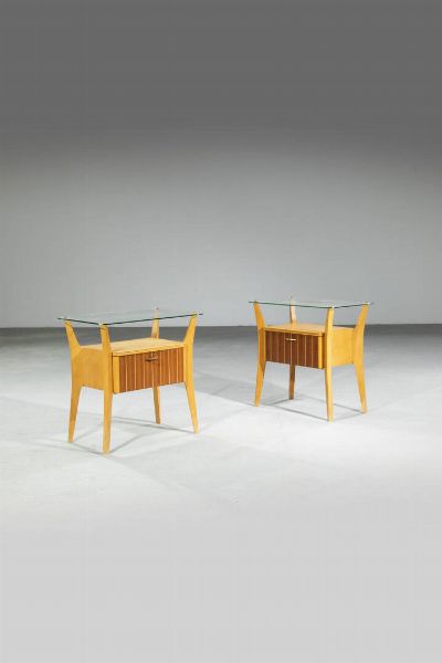 PRODUZIONE ITALIANA : Coppia di comodini  - Asta Design - Associazione Nazionale - Case d'Asta italiane
