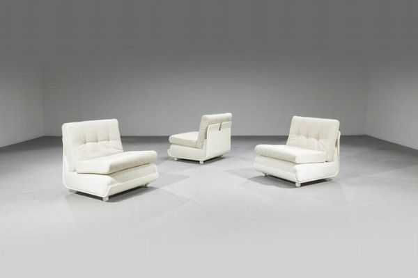 PRODUZIONE ITALIANA : Set di tre poltrone modulari  - Asta Design - Associazione Nazionale - Case d'Asta italiane