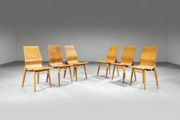 PRODUZIONE ITALIANA : Sei sedie  - Asta Design - Associazione Nazionale - Case d'Asta italiane