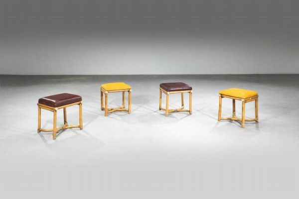 MCGUIRE : Quattro sgabelli  - Asta Design - Associazione Nazionale - Case d'Asta italiane