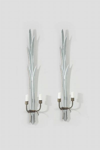 PRODUZIONE ITALIANA : Coppia di appliques  - Asta Design - Associazione Nazionale - Case d'Asta italiane