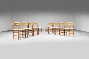 CHARLOTTE PERRIAND  nello stile di - Otto sedie