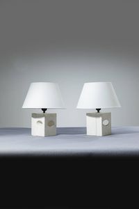 PRODUZIONE ITALIANA - Coppia di lampade da tavolo
