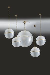GUZZINI - Set di cinque lampade a sospensione
