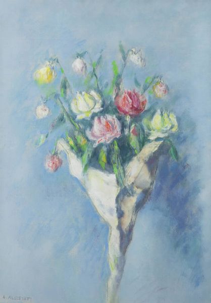 ALBERTI ALDO 1912-2014 : Vaso di fiori  - Asta Dipinti  - Associazione Nazionale - Case d'Asta italiane