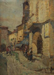 ALESSANDRO LUPO Torino 1876 - 1953 - Via di paese-Chivasso