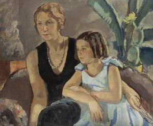 OTTAVIO STEFFENINI Cuneo 1889 - 1971 Milano - Ritratto di famiglia