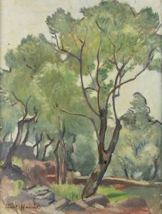 OTTAVIO STEFFENINI Cuneo 1889 - 1971 Milano - Paesaggio