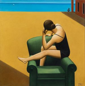 SERGIO ALBANO Torino 1939 - 2008 - Guardando l'orizzonte