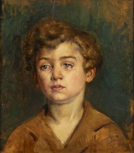 ITALO JOSZ Firenze 1878 - 1942 - Ritratto di bambino 1910