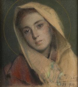 ORESTE PIZIO Torino 1879 - 1938 - Madonna