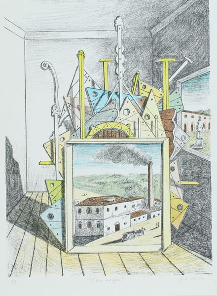 Giorgio de Chirico : Interno metafisico  - Asta Arte Moderna e Contemporanea  - Associazione Nazionale - Case d'Asta italiane