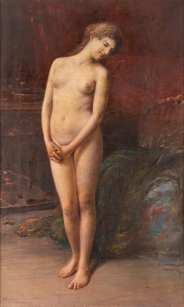 Pasquale Celommi : Nudo di giovane donna  - Asta Importanti Dipinti e Sculture / Arte Figurativa tra XIX e XX Secolo - Associazione Nazionale - Case d'Asta italiane