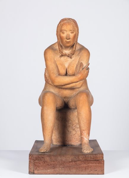 Napoleone Martinuzzi : Nudo femminile seduto  - Asta Importanti Dipinti e Sculture / Arte Figurativa tra XIX e XX Secolo - Associazione Nazionale - Case d'Asta italiane