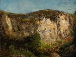 Gustave Courbet : Rochers d'Ornans  - Asta Importanti Dipinti e Sculture / Arte Figurativa tra XIX e XX Secolo - Associazione Nazionale - Case d'Asta italiane